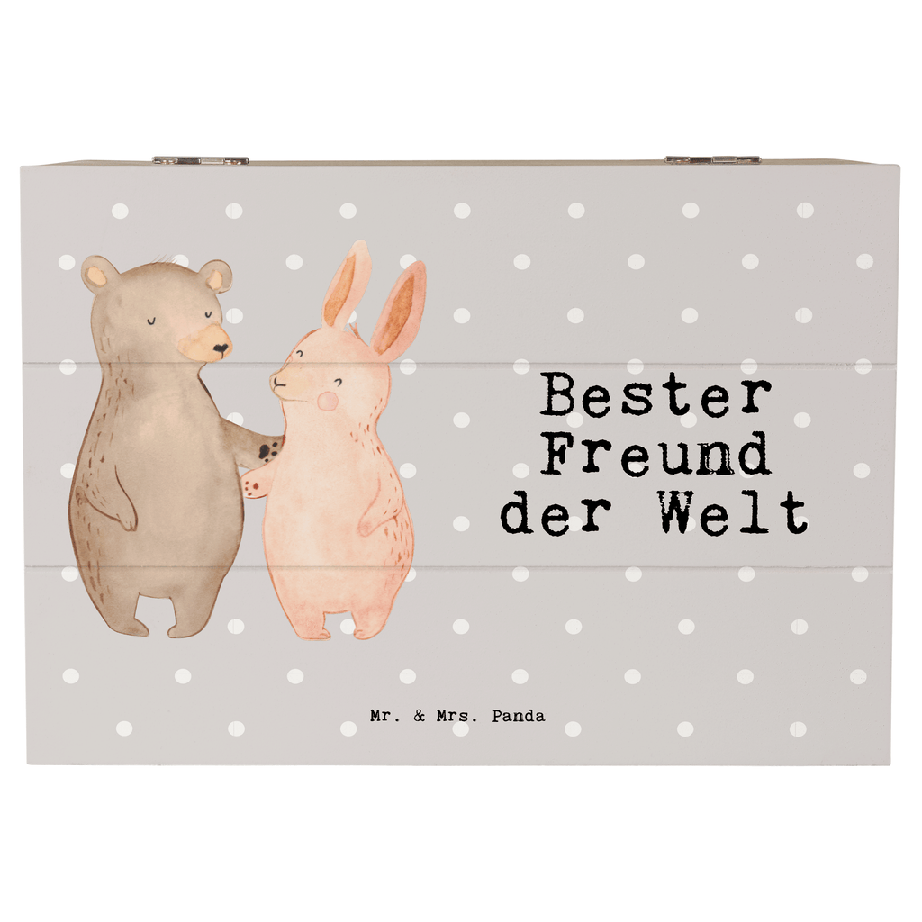 Holzkiste Standard Hase Bester Freund der Welt Freund, Mann, Ehemann, Kumpel, Bro, Lebensgefährte, Partner, Lieblingsmensch, Liebe, Herz, Love Holzkiste, Kiste, Schatzkiste, Truhe, Schatulle, XXL,  Erinnerungsbox, Erinnerungskiste, Dekokiste, Aufbewahrungsbox  für, Dankeschön, Geschenk, Schenken, Geburtstag, Geburtstagsgeschenk, Geschenkidee, Danke, Bedanken, Mitbringsel, Freude machen, Geschenktipp