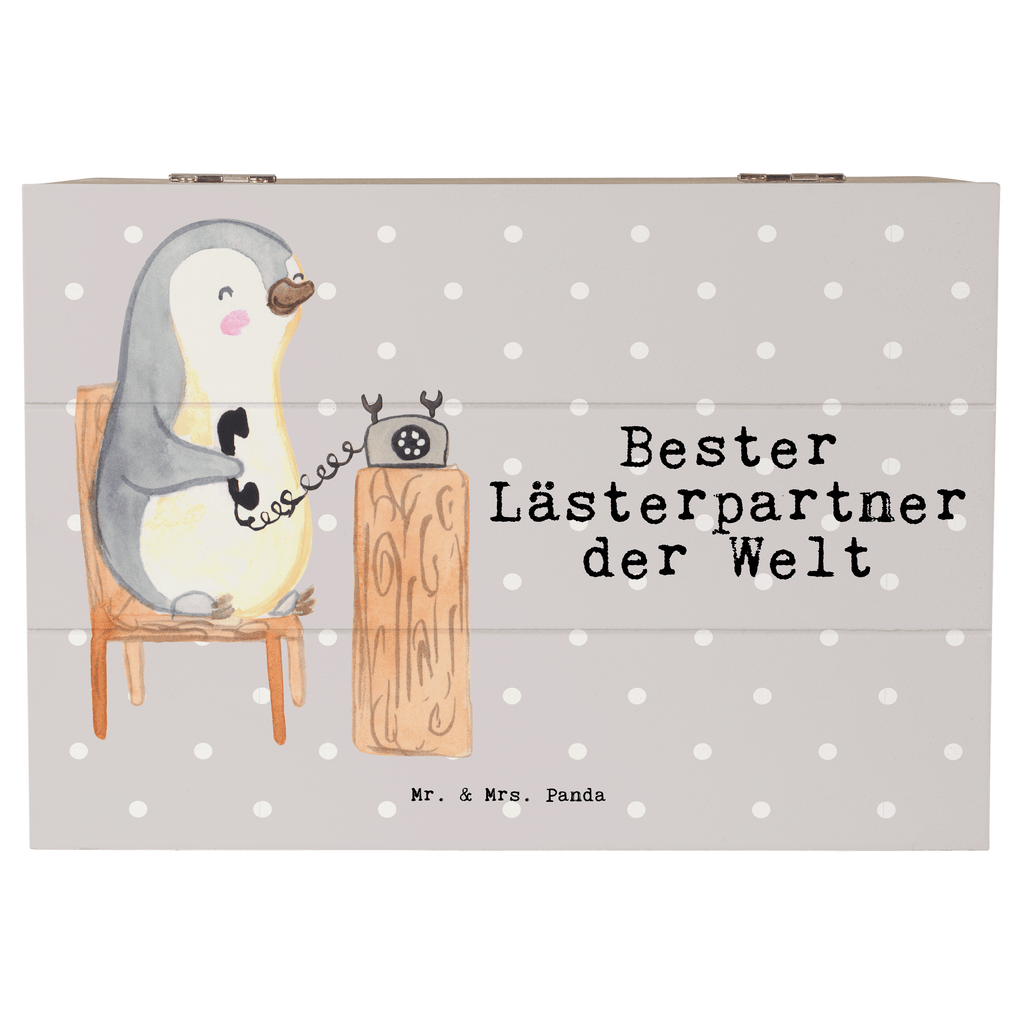 Holzkiste Pinguin Bester Lästerpartner der Welt Lästerpartner, Lesterpartner, lestern, Lästerschwester, Lästern, beste Freundin, Freundin, Spaß, bff   Holzkiste, Kiste, Schatzkiste, Truhe, Schatulle, XXL,  Erinnerungsbox, Erinnerungskiste, Dekokiste, Aufbewahrungsbox  für, Dankeschön, Geschenk, Schenken, Geburtstag, Geburtstagsgeschenk, Geschenkidee, Danke, Bedanken, Mitbringsel, Freude machen, Geschenktipp