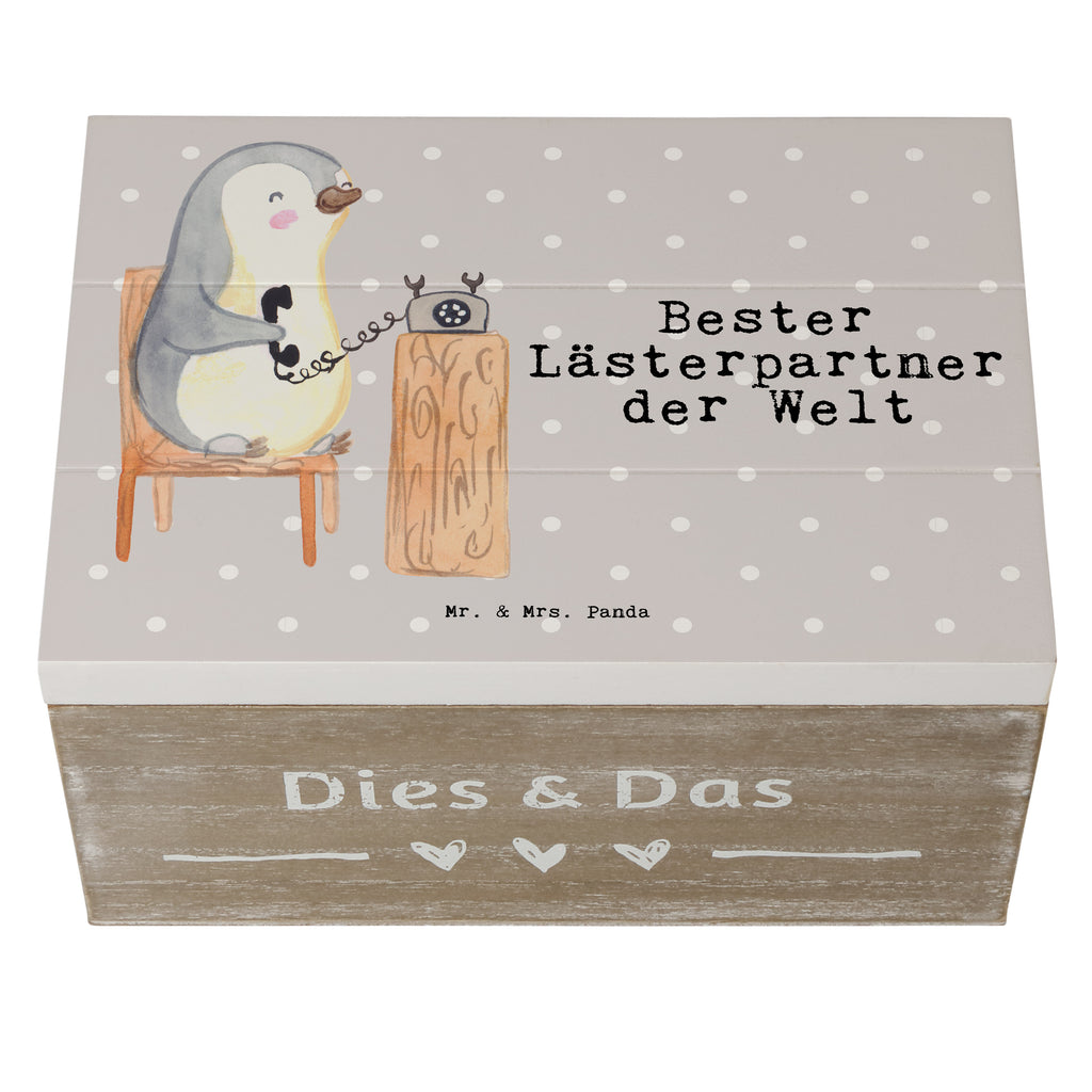 Holzkiste Pinguin Bester Lästerpartner der Welt Lästerpartner, Lesterpartner, lestern, Lästerschwester, Lästern, beste Freundin, Freundin, Spaß, bff   Holzkiste, Kiste, Schatzkiste, Truhe, Schatulle, XXL,  Erinnerungsbox, Erinnerungskiste, Dekokiste, Aufbewahrungsbox  für, Dankeschön, Geschenk, Schenken, Geburtstag, Geburtstagsgeschenk, Geschenkidee, Danke, Bedanken, Mitbringsel, Freude machen, Geschenktipp