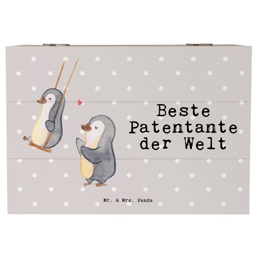 Holzkiste Pinguin Beste Patentante der Welt Patentante, Paten Tante, Lieblingstante, Taufpartner, Taufe, Familie, Geschenk, Mitbringsel, Kleinigkeit, Dankeschön, Nichte, Neffe Holzkiste, Kiste, Schatzkiste, Truhe, Schatulle, XXL,  Erinnerungsbox, Erinnerungskiste, Dekokiste, Aufbewahrungsbox  für, Dankeschön, Geschenk, Schenken, Geburtstag, Geburtstagsgeschenk, Geschenkidee, Danke, Bedanken, Mitbringsel, Freude machen, Geschenktipp