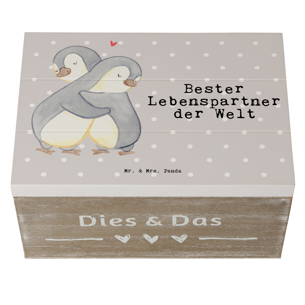 Holzkiste Pinguin Bester Lebenspartner der Welt Lebenspartner, Ehepartner, Partner, Ehemann, Ehefrau, Liebe, Freund, Freundin, Hochzeitstag, verliebt Holzkiste, Kiste, Schatzkiste, Truhe, Schatulle, XXL,  Erinnerungsbox, Erinnerungskiste, Dekokiste, Aufbewahrungsbox  für, Dankeschön, Geschenk, Schenken, Geburtstag, Geburtstagsgeschenk, Geschenkidee, Danke, Bedanken, Mitbringsel, Freude machen, Geschenktipp