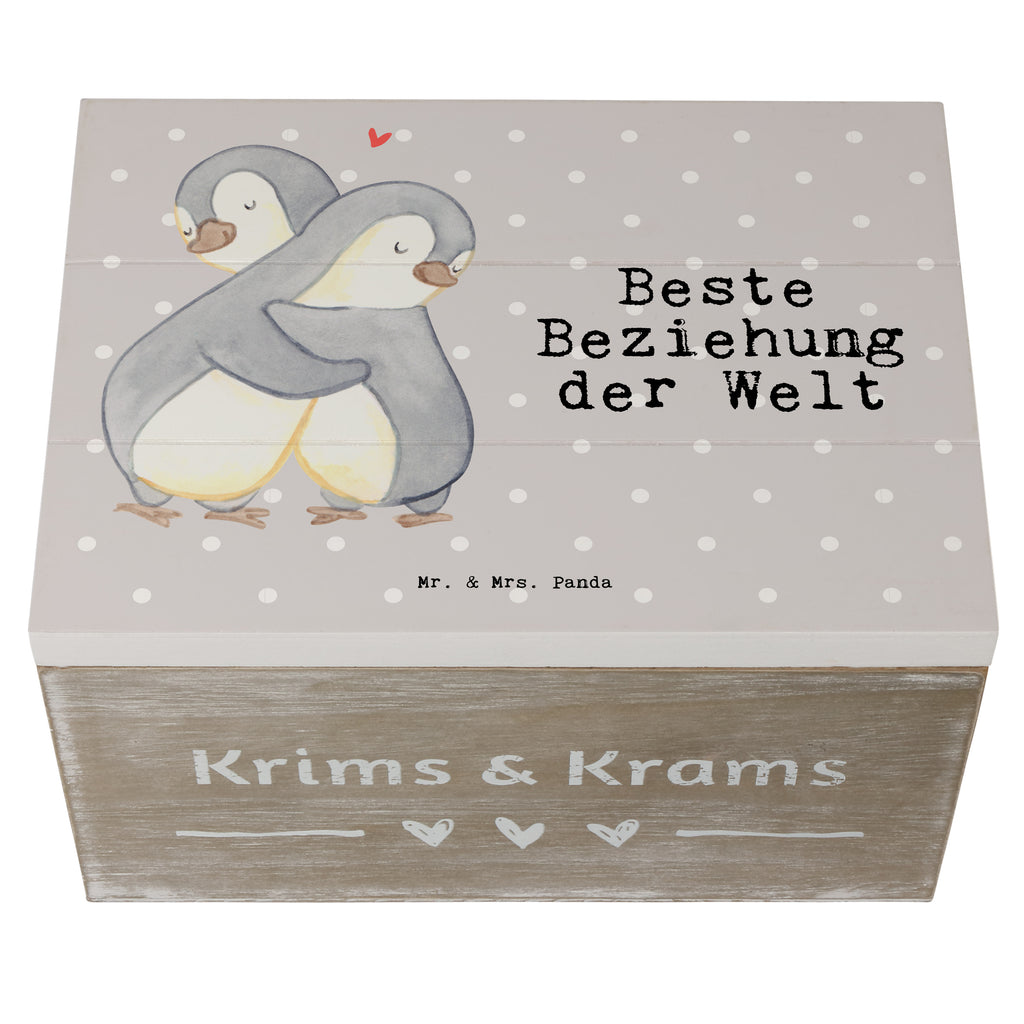 Holzkiste Pinguin Beste Beziehung der Welt Beziehung, Zusammen sein, Miteinander gehen, Liebe, Verlieb, Liebesgeschenk Holzkiste, Kiste, Schatzkiste, Truhe, Schatulle, XXL,  Erinnerungsbox, Erinnerungskiste, Dekokiste, Aufbewahrungsbox  für, Dankeschön, Geschenk, Schenken, Geburtstag, Geburtstagsgeschenk, Geschenkidee, Danke, Bedanken, Mitbringsel, Freude machen, Geschenktipp