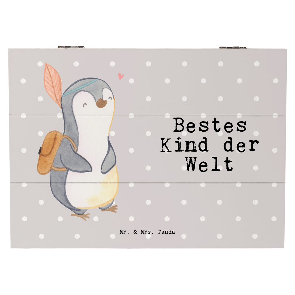 Holzkiste Pinguin Bestes Kind der Welt Kinder, Kind, Kid, Kids, Kiddy, Bestes, Tochter, Sohn, Nachwuchs, Geburt, Geburtstag, Liebling, Taufe,  Holzkiste, Kiste, Schatzkiste, Truhe, Schatulle, XXL,  Erinnerungsbox, Erinnerungskiste, Dekokiste, Aufbewahrungsbox  für, Dankeschön, Geschenk, Schenken, Geburtstag, Geburtstagsgeschenk, Geschenkidee, Danke, Bedanken, Mitbringsel, Freude machen, Geschenktipp