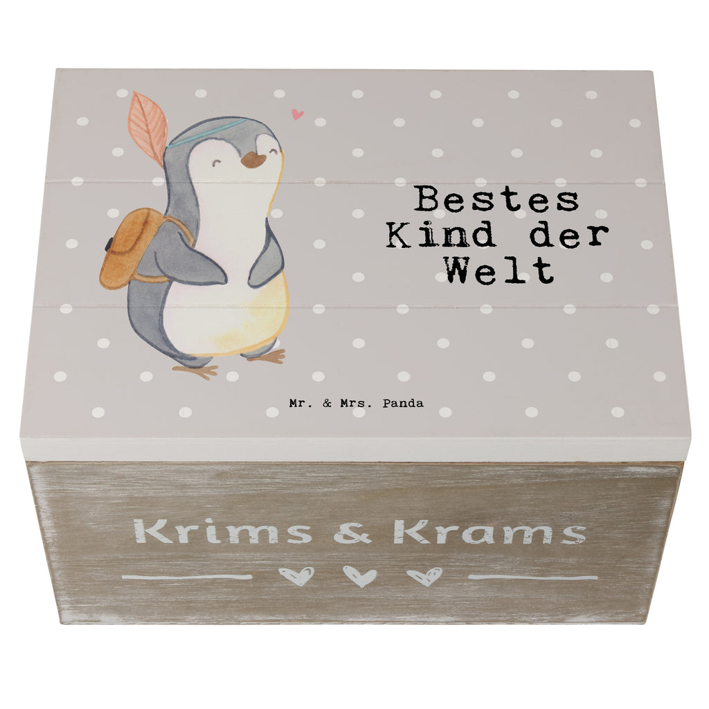 Holzkiste Pinguin Bestes Kind der Welt Kinder, Kind, Kid, Kids, Kiddy, Bestes, Tochter, Sohn, Nachwuchs, Geburt, Geburtstag, Liebling, Taufe,  Holzkiste, Kiste, Schatzkiste, Truhe, Schatulle, XXL,  Erinnerungsbox, Erinnerungskiste, Dekokiste, Aufbewahrungsbox  für, Dankeschön, Geschenk, Schenken, Geburtstag, Geburtstagsgeschenk, Geschenkidee, Danke, Bedanken, Mitbringsel, Freude machen, Geschenktipp