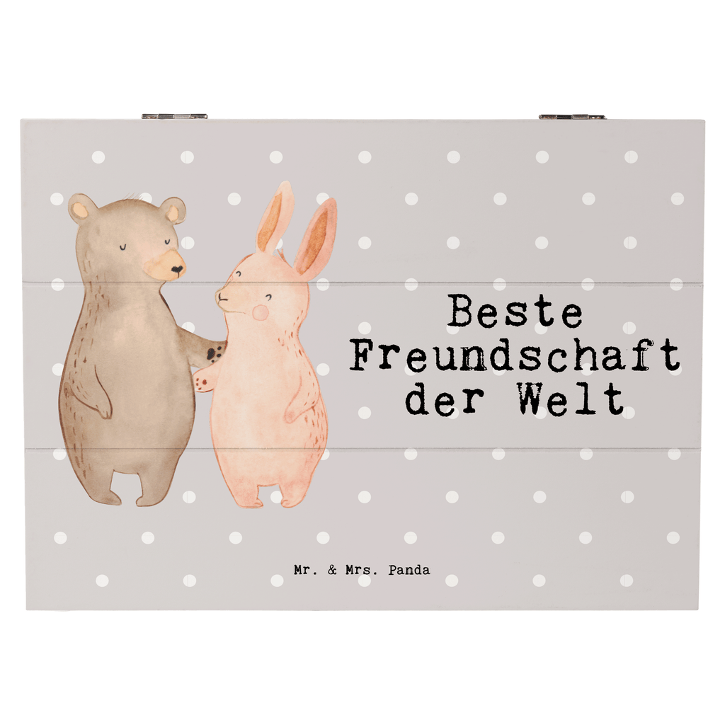 Holzkiste Hase Beste Freundschaft der Welt Freundschaft, Freunde, Freunde fürs Leben, best friends, Freundin, Freund, Clique, Kumpel, bae, bff,  Holzkiste, Kiste, Schatzkiste, Truhe, Schatulle, XXL,  Erinnerungsbox, Erinnerungskiste, Dekokiste, Aufbewahrungsbox  für, Dankeschön, Geschenk, Schenken, Geburtstag, Geburtstagsgeschenk, Geschenkidee, Danke, Bedanken, Mitbringsel, Freude machen, Geschenktipp