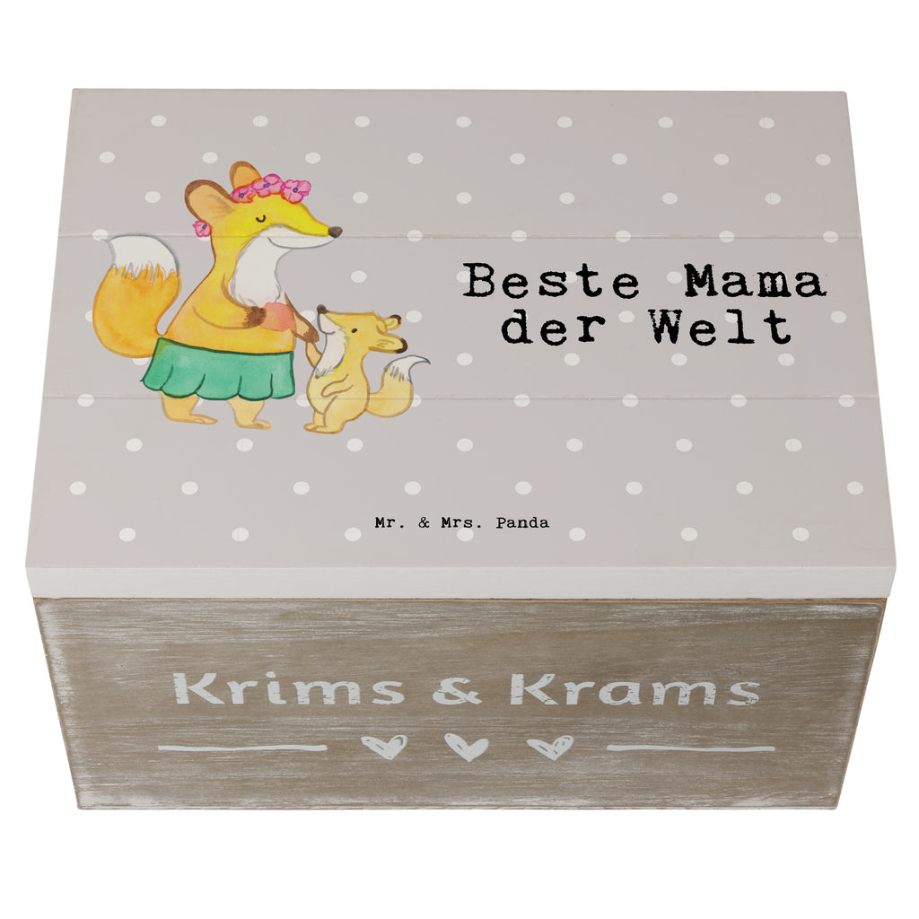 Holzkiste Fuchs Beste Mama der Welt Mama, Mami, Mutter, Muttertag, Mutti, Ma, Tochter, Sohn, Dankeschön, Danke, Beste Mama, Beste, Supermama Holzkiste, Kiste, Schatzkiste, Truhe, Schatulle, XXL,  Erinnerungsbox, Erinnerungskiste, Dekokiste, Aufbewahrungsbox  für, Dankeschön, Geschenk, Schenken, Geburtstag, Geburtstagsgeschenk, Geschenkidee, Danke, Bedanken, Mitbringsel, Freude machen, Geschenktipp