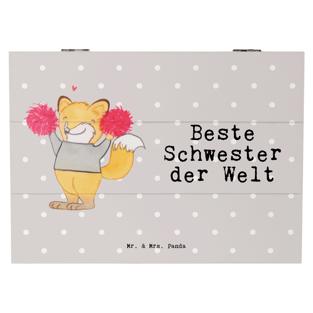 Holzkiste Fuchs Beste Schwester der Welt Schwester, Geschwister, Schwesterherz, Sister, Geschenk, Familie, Kleinigkeit, Beste, Tochter Holzkiste, Kiste, Schatzkiste, Truhe, Schatulle, XXL,  Erinnerungsbox, Erinnerungskiste, Dekokiste, Aufbewahrungsbox  für, Dankeschön, Geschenk, Schenken, Geburtstag, Geburtstagsgeschenk, Geschenkidee, Danke, Bedanken, Mitbringsel, Freude machen, Geschenktipp