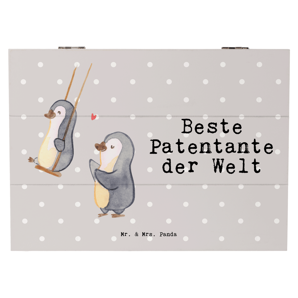 Holzkiste Pinguin Beste Patentante der Welt Patentante, Paten Tante, Lieblingstante, Taufpartner, Taufe, Familie, Geschenk, Mitbringsel, Kleinigkeit, Dankeschön, Nichte, Neffe Holzkiste, Kiste, Schatzkiste, Truhe, Schatulle, XXL,  Erinnerungsbox, Erinnerungskiste, Dekokiste, Aufbewahrungsbox  für, Dankeschön, Geschenk, Schenken, Geburtstag, Geburtstagsgeschenk, Geschenkidee, Danke, Bedanken, Mitbringsel, Freude machen, Geschenktipp