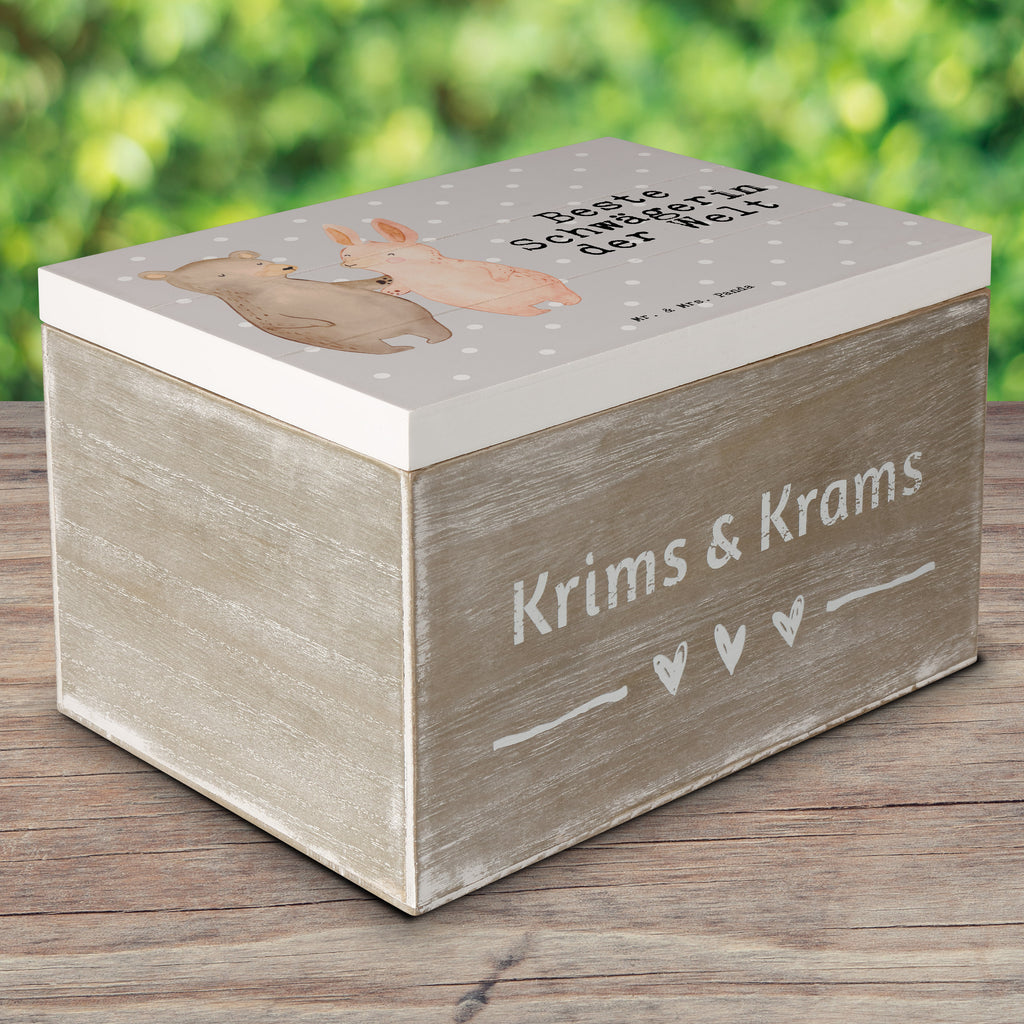 Holzkiste Hase Beste Schwägerin der Welt Schwägerin, Schwähgerin, Schwippschwägerin, Familie, Verwandtschaft, angeheiratet, Frau, Ehemann, Schwester, Ehefrau, Bruder, Partner Holzkiste, Kiste, Schatzkiste, Truhe, Schatulle, XXL,  Erinnerungsbox, Erinnerungskiste, Dekokiste, Aufbewahrungsbox  für, Dankeschön, Geschenk, Schenken, Geburtstag, Geburtstagsgeschenk, Geschenkidee, Danke, Bedanken, Mitbringsel, Freude machen, Geschenktipp
