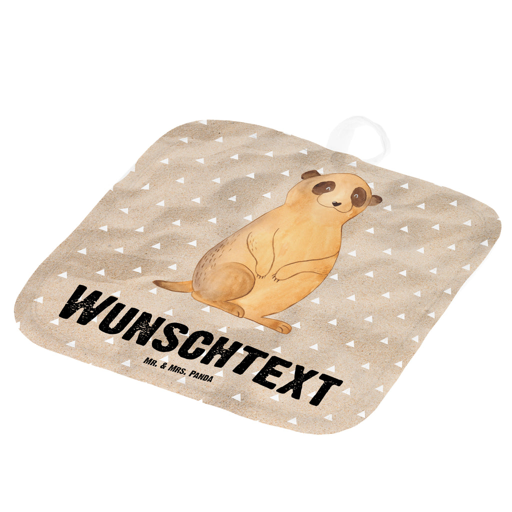 Personalisierte Topflappen Erdmännchen Topflappen personalisiert, Personalisierte Topfuntersetzer, Personalisierter Ofenhandschuh, Topflappen Set personalisiert, Topflappen mit Namen, Namensaufdruck, Afrika, Wildtiere, Erdmännchen, Reisen, Spruch, Weltreise, Afrikareise, Roadtrip, Traveling