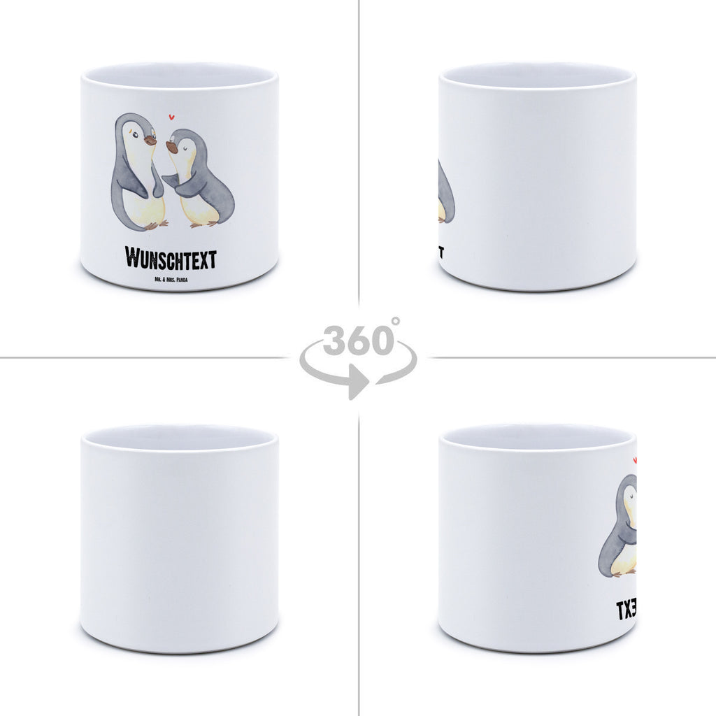 Personalisierter XL Blumentopf Pinguine trösten Personalisierter Blumentopf, Personalisierter Übertopf, Personalisierter Pflanztopf, Personalisierter Keramiktopf, Personalisierter Kräutertopf, Personalisierter Topf, Personalisierter Pflanzkübel, Personalisierter Blumenübertopf, Liebe, Partner, Freund, Freundin, Ehemann, Ehefrau, Heiraten, Verlobung, Heiratsantrag, Liebesgeschenk, Jahrestag, Hocheitstag, Valentinstag, Geschenk für Frauen, Hochzeitstag, Mitbringsel, Geschenk für Freundin, Geschenk für Partner, Liebesbeweis, für Männer, für Ehemann