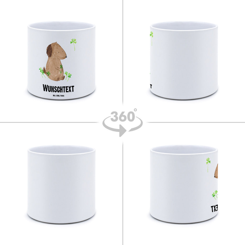 Personalisierter XL Blumentopf Hund Kleeblatt Personalisierter Blumentopf, Personalisierter Übertopf, Personalisierter Pflanztopf, Personalisierter Keramiktopf, Personalisierter Kräutertopf, Personalisierter Topf, Personalisierter Pflanzkübel, Personalisierter Blumenübertopf, Hund, Hundemotiv, Haustier, Hunderasse, Tierliebhaber, Hundebesitzer, Sprüche, Kleeblatt, Glück, Tagträume, Motivation, Neuanfang, Geschenk, Glücksbringer, Selbstliebe, Achtsamkeit