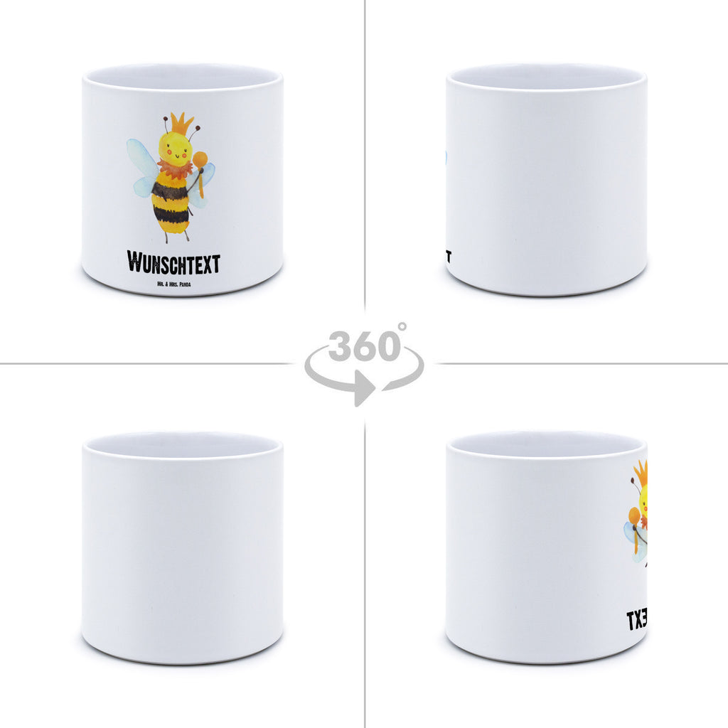 Personalisierter XL Blumentopf Biene König Personalisierter Blumentopf, Personalisierter Übertopf, Personalisierter Pflanztopf, Personalisierter Keramiktopf, Personalisierter Kräutertopf, Personalisierter Topf, Personalisierter Pflanzkübel, Personalisierter Blumenübertopf, Biene, Wespe, Hummel