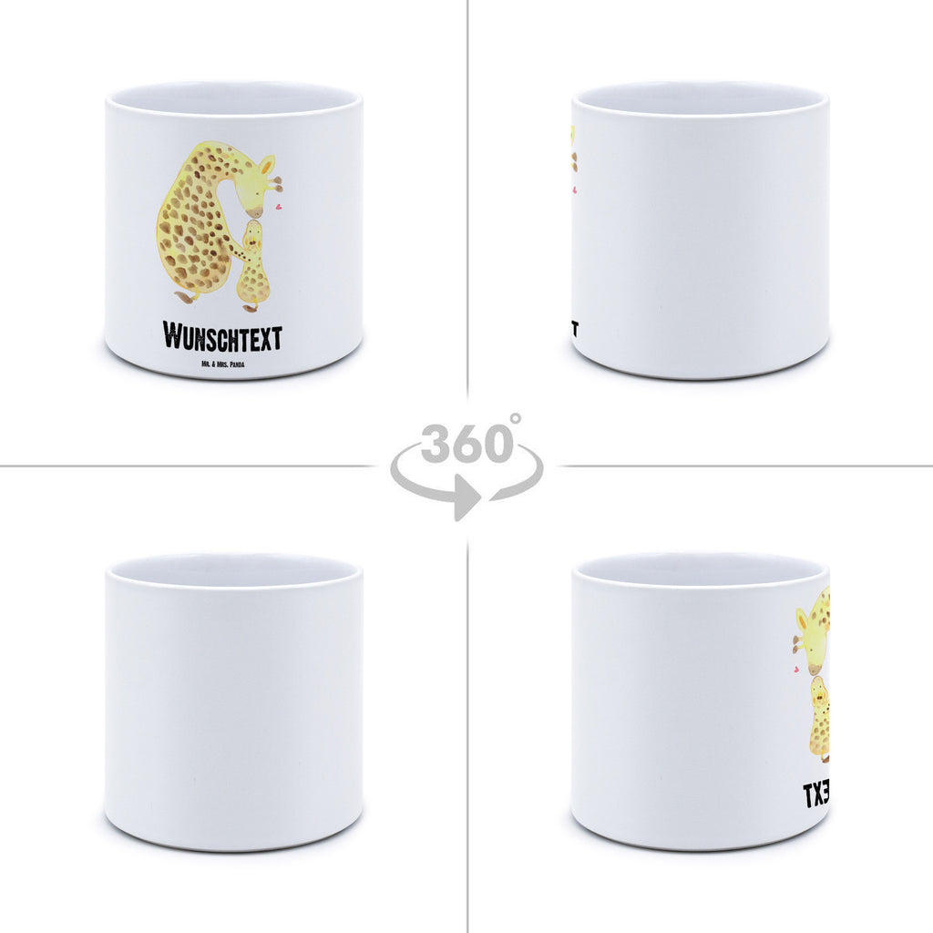 Personalisierter XL Blumentopf Giraffe mit Kind Personalisierter Blumentopf, Personalisierter Übertopf, Personalisierter Pflanztopf, Personalisierter Keramiktopf, Personalisierter Kräutertopf, Personalisierter Topf, Personalisierter Pflanzkübel, Personalisierter Blumenübertopf, Afrika, Wildtiere, Giraffe, Kind, Mutter, Mama, Tochter, Sohn, Lieblingsmensch