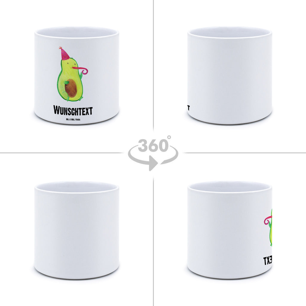 Personalisierter XL Blumentopf Avocado Party Time Personalisierter Blumentopf, Personalisierter Übertopf, Personalisierter Pflanztopf, Personalisierter Keramiktopf, Personalisierter Kräutertopf, Personalisierter Topf, Personalisierter Pflanzkübel, Personalisierter Blumenübertopf, Avocado, Veggie, Vegan, Gesund