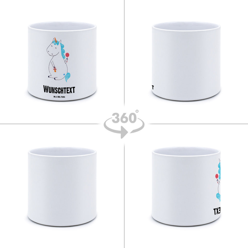 Personalisierter XL Blumentopf Einhorn Baby Personalisierter Blumentopf, Personalisierter Übertopf, Personalisierter Pflanztopf, Personalisierter Keramiktopf, Personalisierter Kräutertopf, Personalisierter Topf, Personalisierter Pflanzkübel, Personalisierter Blumenübertopf, Einhorn, Einhörner, Einhorn Deko, Pegasus, Unicorn, Mutter, Geburt, Geburtstag, erstes Kind, Baby, Babyglück, Nachwuchs, Eltern, Party, Kind, Schnuller