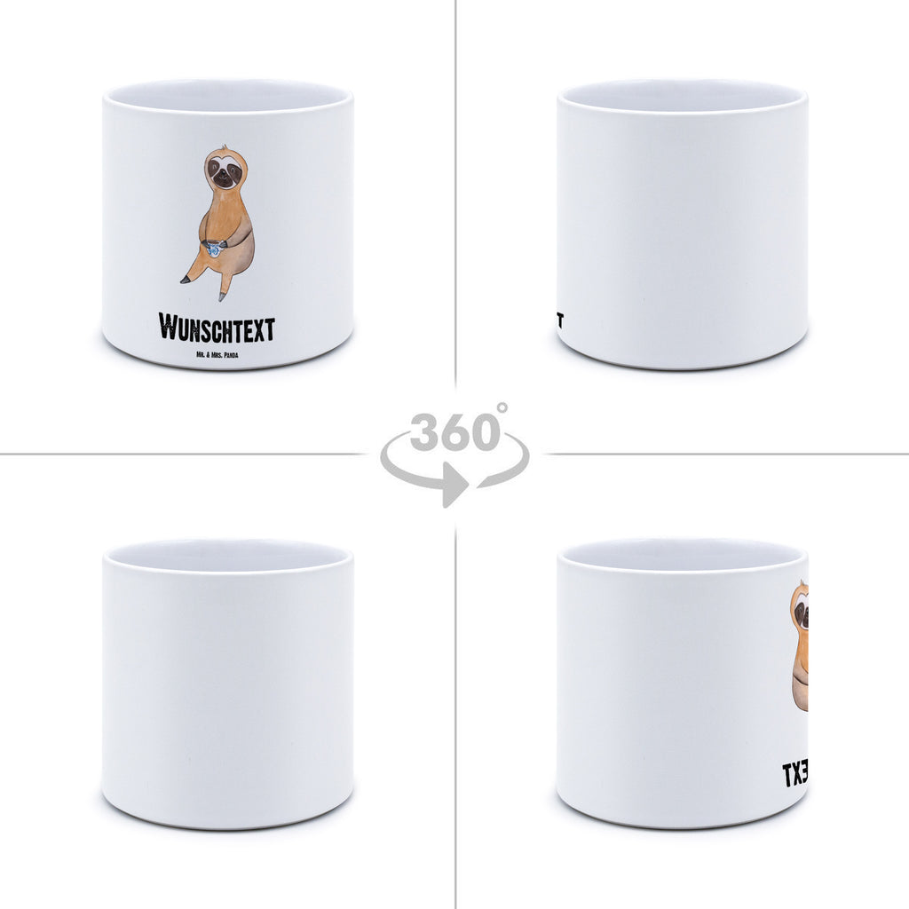 Personalisierter XL Blumentopf Faultier Kaffee Personalisierter Blumentopf, Personalisierter Übertopf, Personalisierter Pflanztopf, Personalisierter Keramiktopf, Personalisierter Kräutertopf, Personalisierter Topf, Personalisierter Pflanzkübel, Personalisierter Blumenübertopf, Faultier, Faultier Geschenk, Faultier Deko, Faultiere, faul, Lieblingstier, Kaffee, erster Kaffee, Morgenmuffel, Frühaufsteher, Kaffeetasse, Genießer, Coffee, Kaffeegetränk