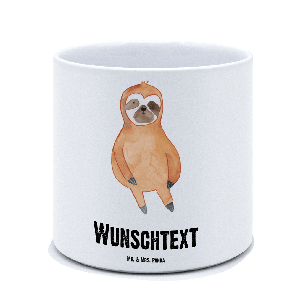 Personalisierter XL Blumentopf Faultier Zufrieden Personalisierter Blumentopf, Personalisierter Übertopf, Personalisierter Pflanztopf, Personalisierter Keramiktopf, Personalisierter Kräutertopf, Personalisierter Topf, Personalisierter Pflanzkübel, Personalisierter Blumenübertopf, Faultier, Faultier Geschenk, Faultier Deko, Faultiere, faul, Lieblingstier, Pause, relaxen, Glück, glücklich, zufrieden, happy, Zufriedenheit, Gelassenheit, Ruhe, Frieden