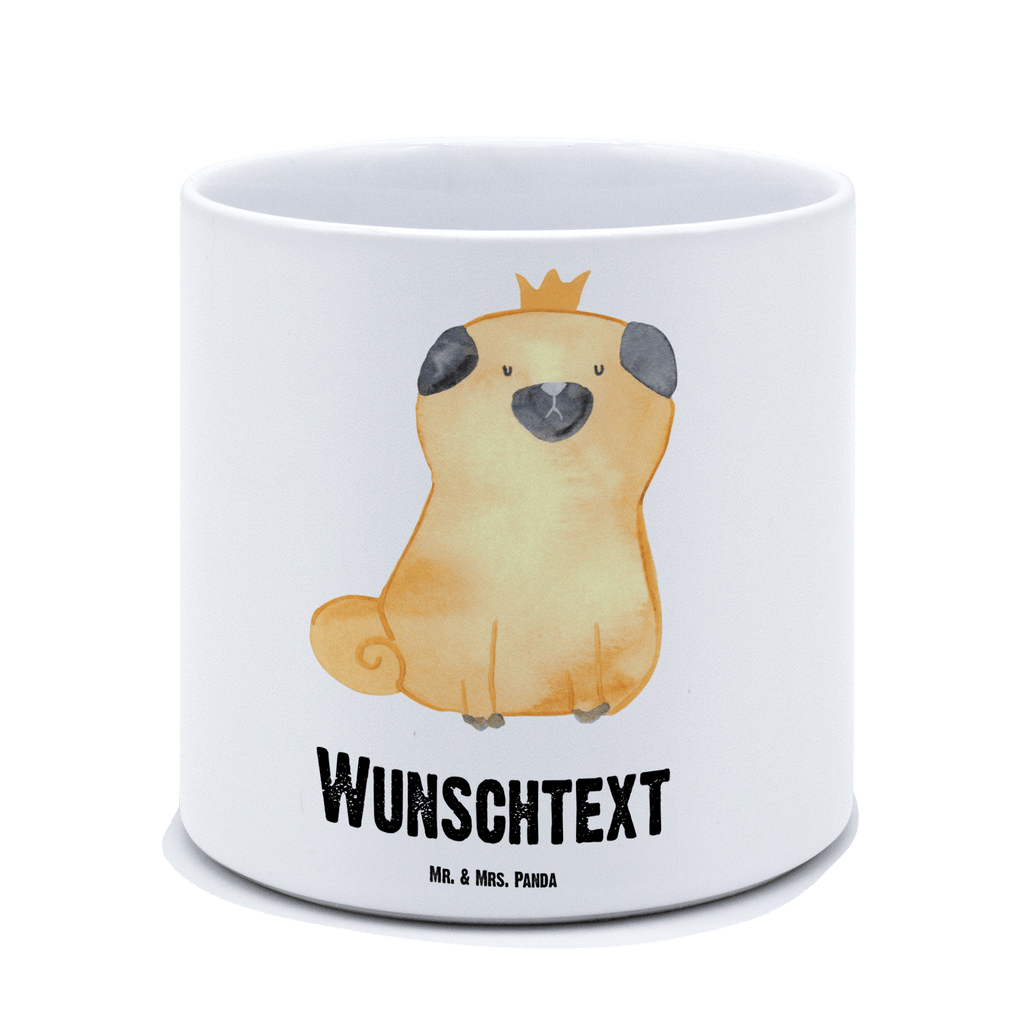 Personalisierter XL Blumentopf Mops Krone Personalisierter Blumentopf, Personalisierter Übertopf, Personalisierter Pflanztopf, Personalisierter Keramiktopf, Personalisierter Kräutertopf, Personalisierter Topf, Personalisierter Pflanzkübel, Personalisierter Blumenübertopf, Hund, Hundemotiv, Haustier, Hunderasse, Tierliebhaber, Hundebesitzer, Sprüche, Mops, allergisch, kinderlos, Hausregel, Hundebesitzer. Spruch, lustig