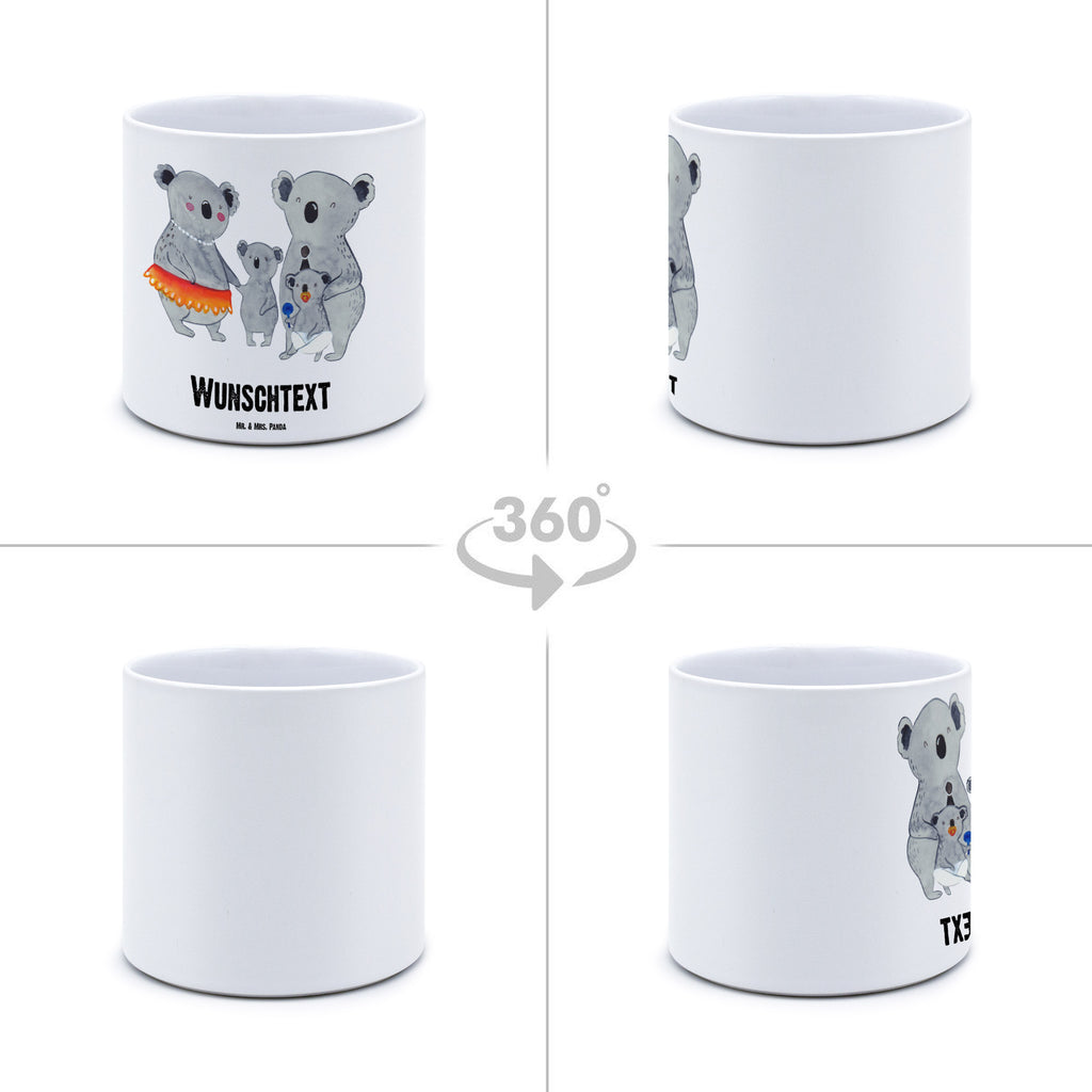 Personalisierter XL Blumentopf Koala Familie Personalisierter Blumentopf, Personalisierter Übertopf, Personalisierter Pflanztopf, Personalisierter Keramiktopf, Personalisierter Kräutertopf, Personalisierter Topf, Personalisierter Pflanzkübel, Personalisierter Blumenübertopf, Familie, Vatertag, Muttertag, Bruder, Schwester, Mama, Papa, Oma, Opa, Koala, Koalas, Family, Kinder, Geschwister, Familienleben