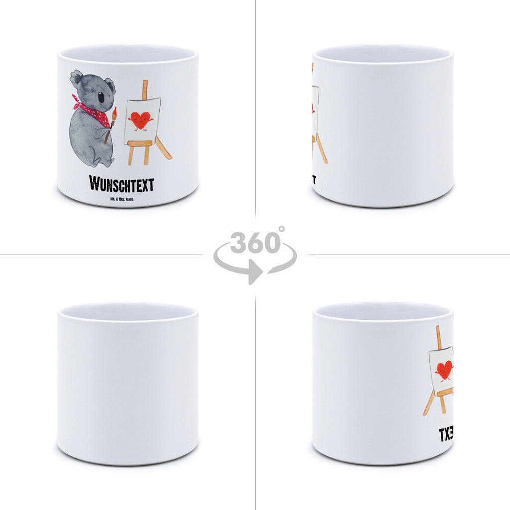 Personalisierter XL Blumentopf Koala Künstler Personalisierter Blumentopf, Personalisierter Übertopf, Personalisierter Pflanztopf, Personalisierter Keramiktopf, Personalisierter Kräutertopf, Personalisierter Topf, Personalisierter Pflanzkübel, Personalisierter Blumenübertopf, Koala, Koalabär, Liebe, Liebensbeweis, Liebesgeschenk, Gefühle, Künstler, zeichnen