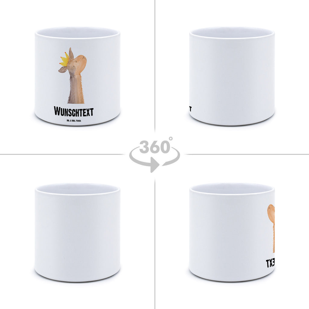 Personalisierter XL Blumentopf Lamakopf König Personalisierter Blumentopf, Personalisierter Übertopf, Personalisierter Pflanztopf, Personalisierter Keramiktopf, Personalisierter Kräutertopf, Personalisierter Topf, Personalisierter Pflanzkübel, Personalisierter Blumenübertopf, Lama, Alpaka, Lamas, König, Königin, Freundin, Mama, Papa, Büro Kollege, Kollegin, Chef, Vorgesetzter, Abi, Abitur