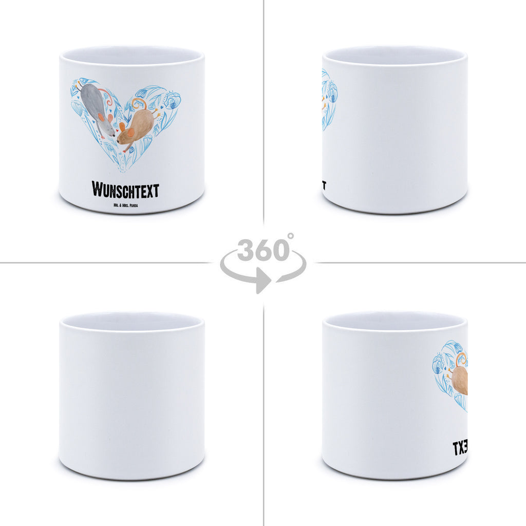 Personalisierter XL Blumentopf Mäuse Herz Personalisierter Blumentopf, Personalisierter Übertopf, Personalisierter Pflanztopf, Personalisierter Keramiktopf, Personalisierter Kräutertopf, Personalisierter Topf, Personalisierter Pflanzkübel, Personalisierter Blumenübertopf, Liebe, Partner, Freund, Freundin, Ehemann, Ehefrau, Heiraten, Verlobung, Heiratsantrag, Liebesgeschenk, Jahrestag, Hocheitstag, Maus, Mäuse, Liebesbotschaft, Liebesbeweis, Hochzeit, Lieblingsmensch, Gemeinsamkeit, Love, Geschenk für zwei