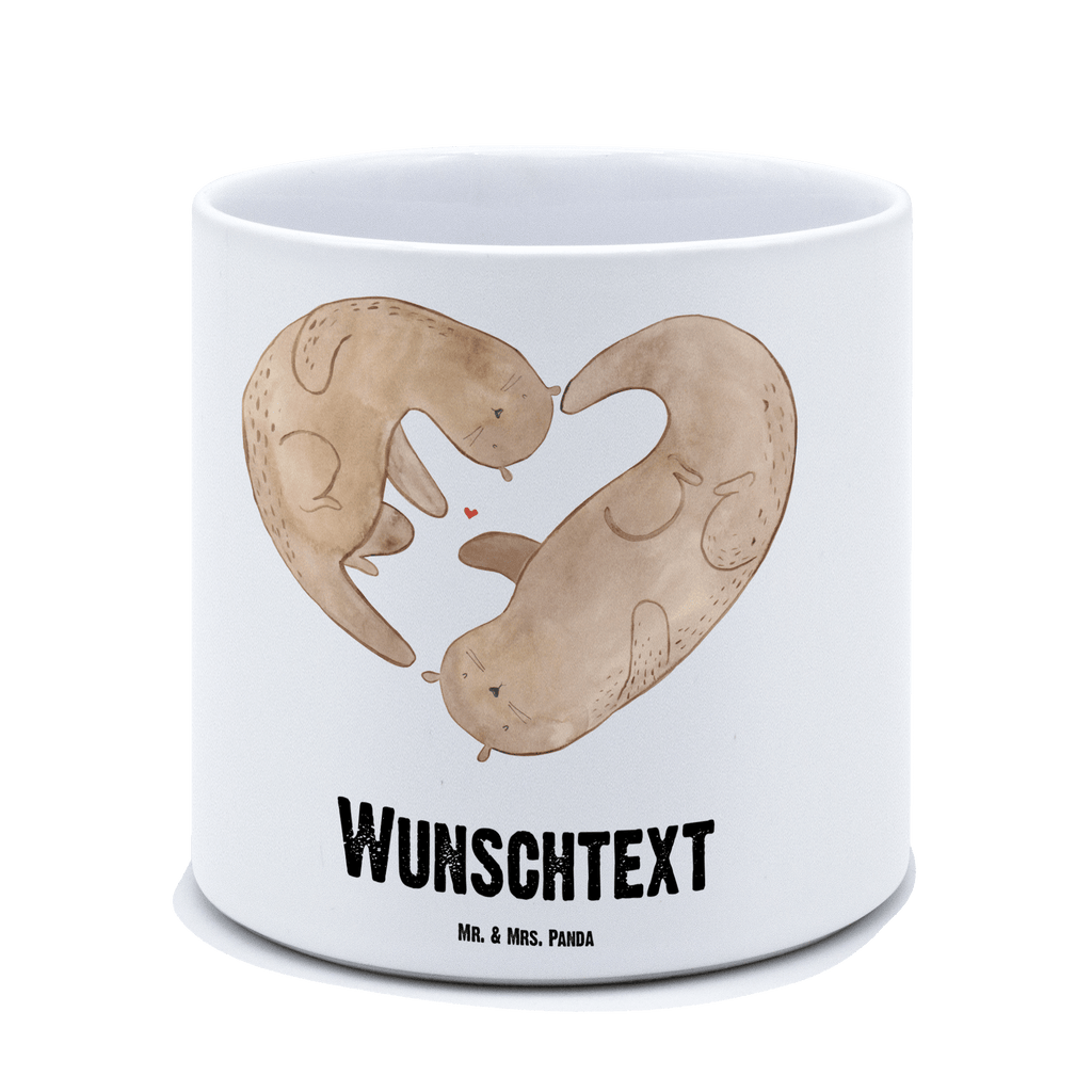 Personalisierter XL Blumentopf Otter Herz Personalisierter Blumentopf, Personalisierter Übertopf, Personalisierter Pflanztopf, Personalisierter Keramiktopf, Personalisierter Kräutertopf, Personalisierter Topf, Personalisierter Pflanzkübel, Personalisierter Blumenübertopf, Otter, Fischotter, Seeotter, Liebe, Herz, Liebesbeweis, Liebesgeschenk, Bessere Hälfte, Love you, Jahrestag, Hochzeitstag, Verlobung, gemeinsames Leben