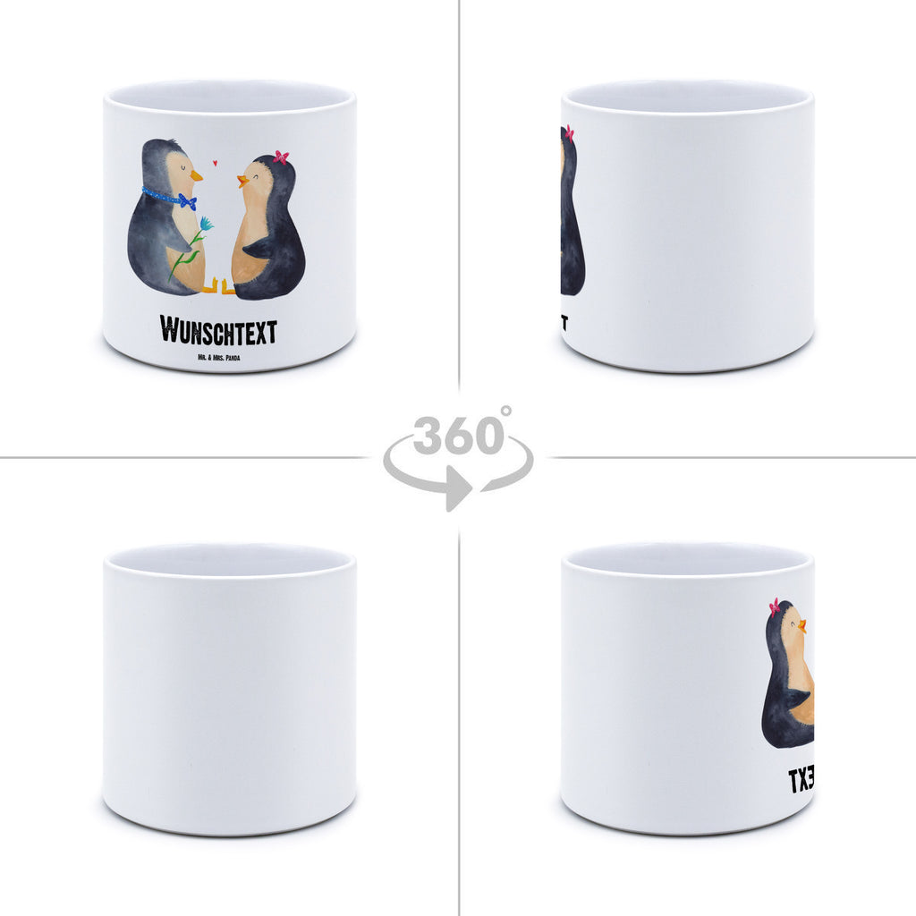 Personalisierter XL Blumentopf Pinguin Pärchen Personalisierter Blumentopf, Personalisierter Übertopf, Personalisierter Pflanztopf, Personalisierter Keramiktopf, Personalisierter Kräutertopf, Personalisierter Topf, Personalisierter Pflanzkübel, Personalisierter Blumenübertopf, Pinguin, Pinguine, Liebe, Liebespaar, Liebesbeweis, Liebesgeschenk, Verlobung, Jahrestag, Hochzeitstag, Hochzeit, Hochzeitsgeschenk, große Liebe, Traumpaar