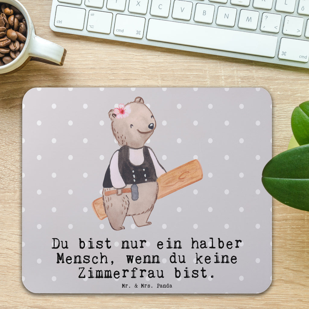 Mauspad Zimmerfrau mit Herz Mousepad, Computer zubehör, Büroausstattung, PC Zubehör, Arbeitszimmer, Mauspad, Einzigartiges Mauspad, Designer Mauspad, Beruf, Ausbildung, Jubiläum, Abschied, Rente, Kollege, Kollegin, Geschenk, Schenken, Arbeitskollege, Mitarbeiter, Firma, Danke, Dankeschön