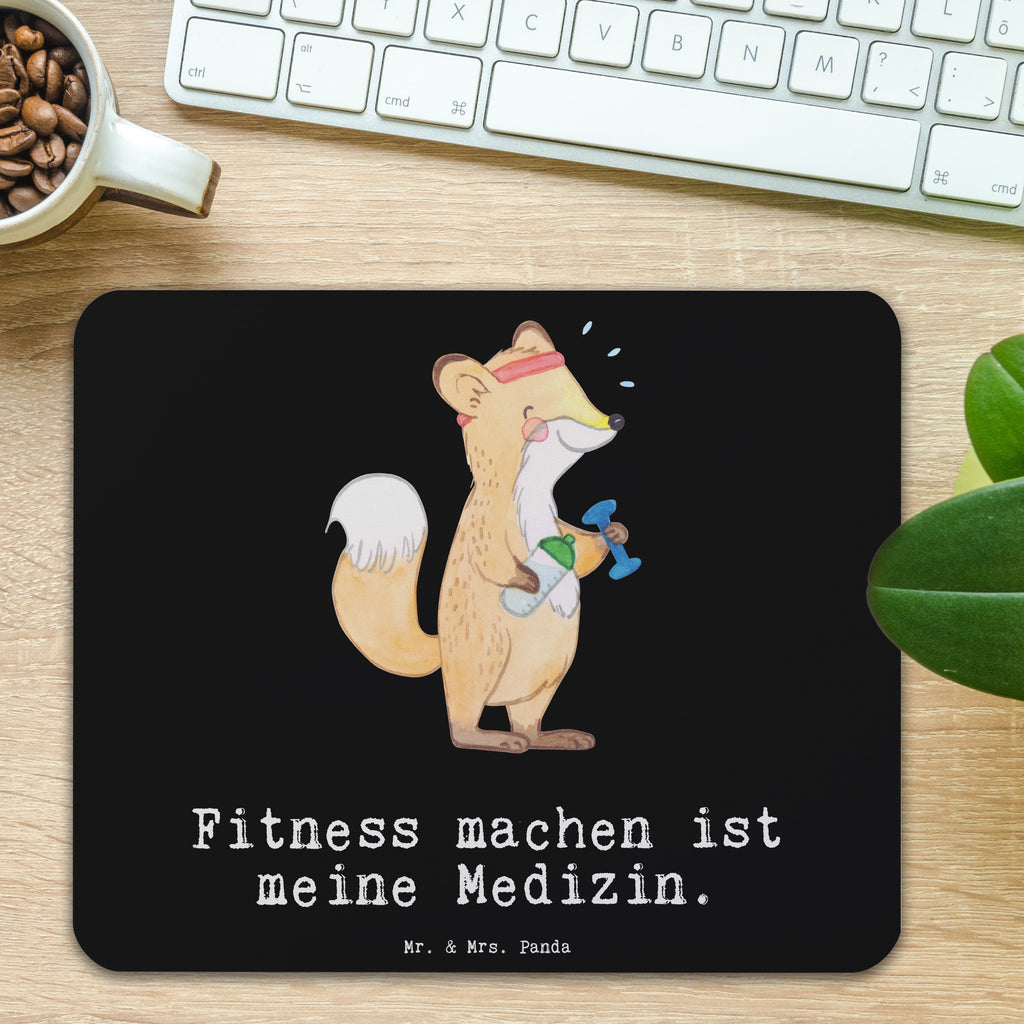 Mauspad Fuchs Fitness Medizin Mousepad, Computer zubehör, Büroausstattung, PC Zubehör, Arbeitszimmer, Mauspad, Einzigartiges Mauspad, Designer Mauspad, Geschenk, Sport, Sportart, Hobby, Schenken, Danke, Dankeschön, Auszeichnung, Gewinn, Sportler, Fitness, Sport treiben, Fitnessstudio, Sportclub, Kraftsport
