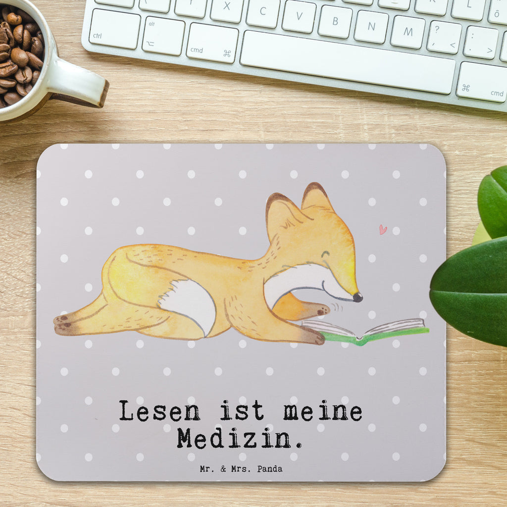 Mauspad Fuchs Lesen Medizin Mousepad, Computer zubehör, Büroausstattung, PC Zubehör, Arbeitszimmer, Mauspad, Einzigartiges Mauspad, Designer Mauspad, Geschenk, Sport, Sportart, Hobby, Schenken, Danke, Dankeschön, Auszeichnung, Gewinn, Sportler, lesen, Bücher lesen, Bücherwurm