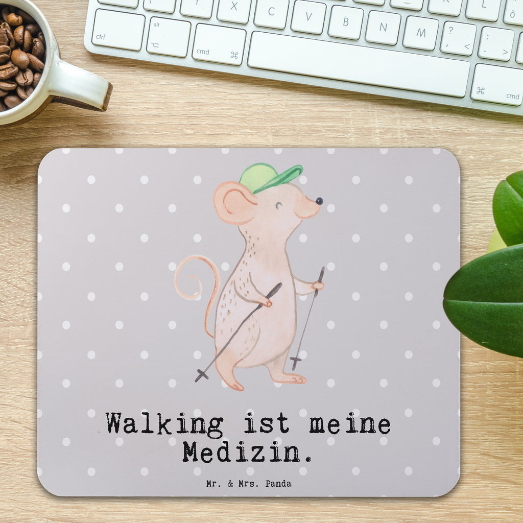 Mauspad Maus Walking Medizin Mousepad, Computer zubehör, Büroausstattung, PC Zubehör, Arbeitszimmer, Mauspad, Einzigartiges Mauspad, Designer Mauspad, Geschenk, Sport, Sportart, Hobby, Schenken, Danke, Dankeschön, Auszeichnung, Gewinn, Sportler, Walking, Walken, schnelles Gehen, Spazieren gehen