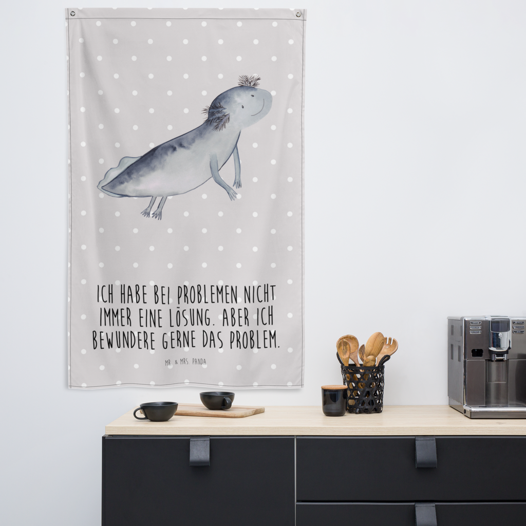 Wandteppich Axolotl schwimmt Wandbehang, Dekoration, Boho, Wandteppich, Wandtuch, Wanddeko, Tapisserie, Tapestry, Wandbild, Textil-Kunst, Schmuck-Wandbehang, Wand Deko, Kinderzimmer, Kinderzimmer Wand, Kinderzimmer Deko, Kinderzimmer Wanddeko, Axolotl, Molch, Axolot, Schwanzlurch, Lurch, Lurche, Problem, Probleme, Lösungen, Motivation