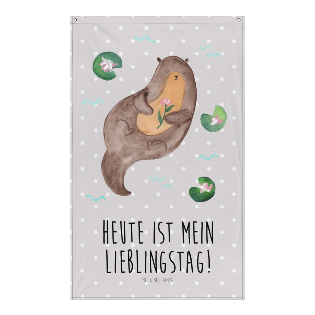 Wandteppich Otter mit Seerose Wandbehang, Dekoration, Boho, Wandteppich, Wandtuch, Wanddeko, Tapisserie, Tapestry, Wandbild, Textil-Kunst, Schmuck-Wandbehang, Wand Deko, Kinderzimmer, Kinderzimmer Wand, Kinderzimmer Deko, Kinderzimmer Wanddeko, Otter, Fischotter, Seeotter, Otter Seeotter See Otter