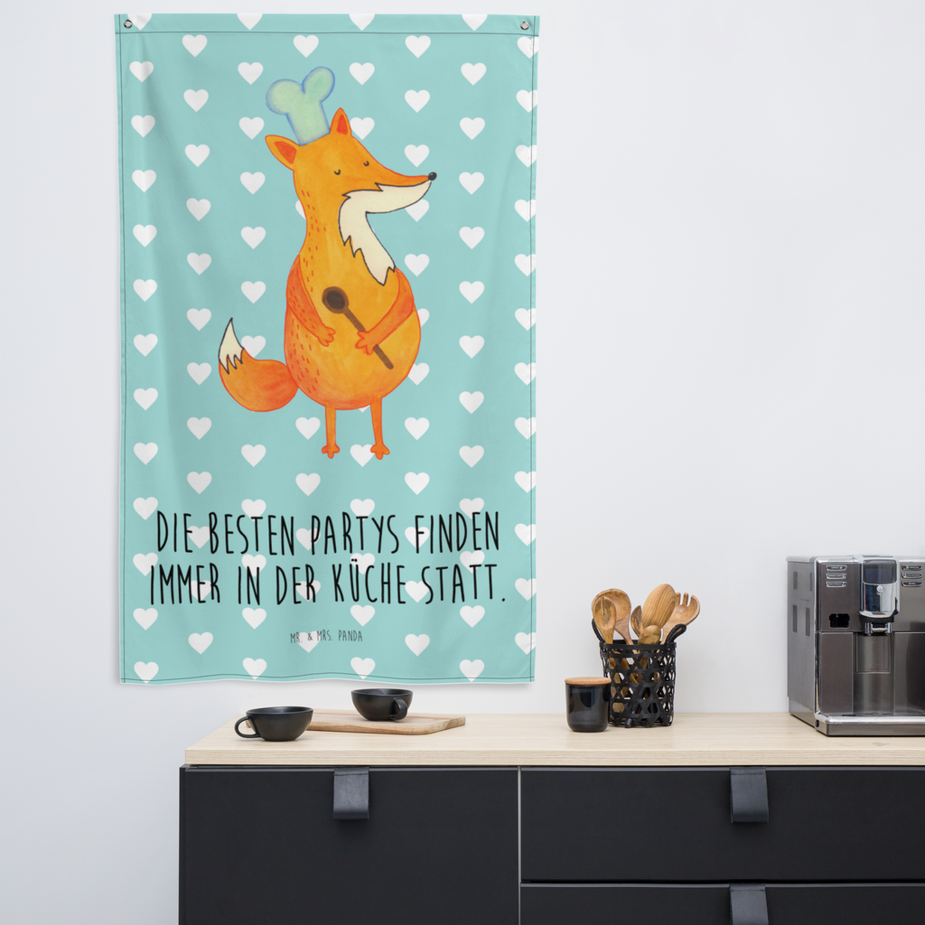 Wandteppich Fuchs Koch Wandbehang, Dekoration, Boho, Wandteppich, Wandtuch, Wanddeko, Tapisserie, Tapestry, Wandbild, Textil-Kunst, Schmuck-Wandbehang, Wand Deko, Kinderzimmer, Kinderzimmer Wand, Kinderzimmer Deko, Kinderzimmer Wanddeko, Fuchs, Füchse, Koch Geschenk, Küche Spruch, Küche Deko, Köche, Bäcker, Party Spruch, Spruch lustig, witzig