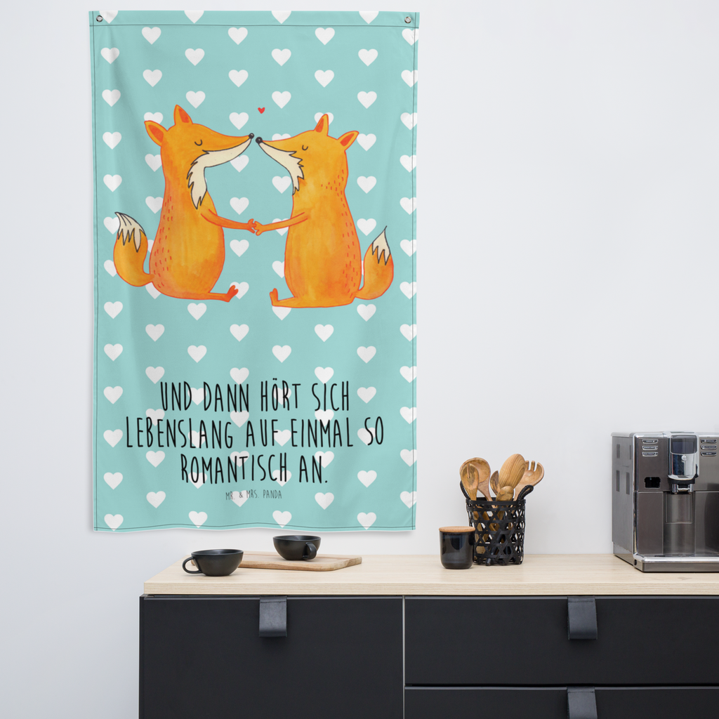 Wandbehang Füchse Liebe Fuchs, Füchse, Fox, Liebe, Liebespaar, Paar, Partner, Freundin, Freund, Ehe, Verlobte, Ehemann, Ehefrau, Liebesbeweis Wandbehang, Dekoration, Boho, Wandteppich, Wandtuch, Wanddeko, Tapisserie, Tapestry  Fuchs