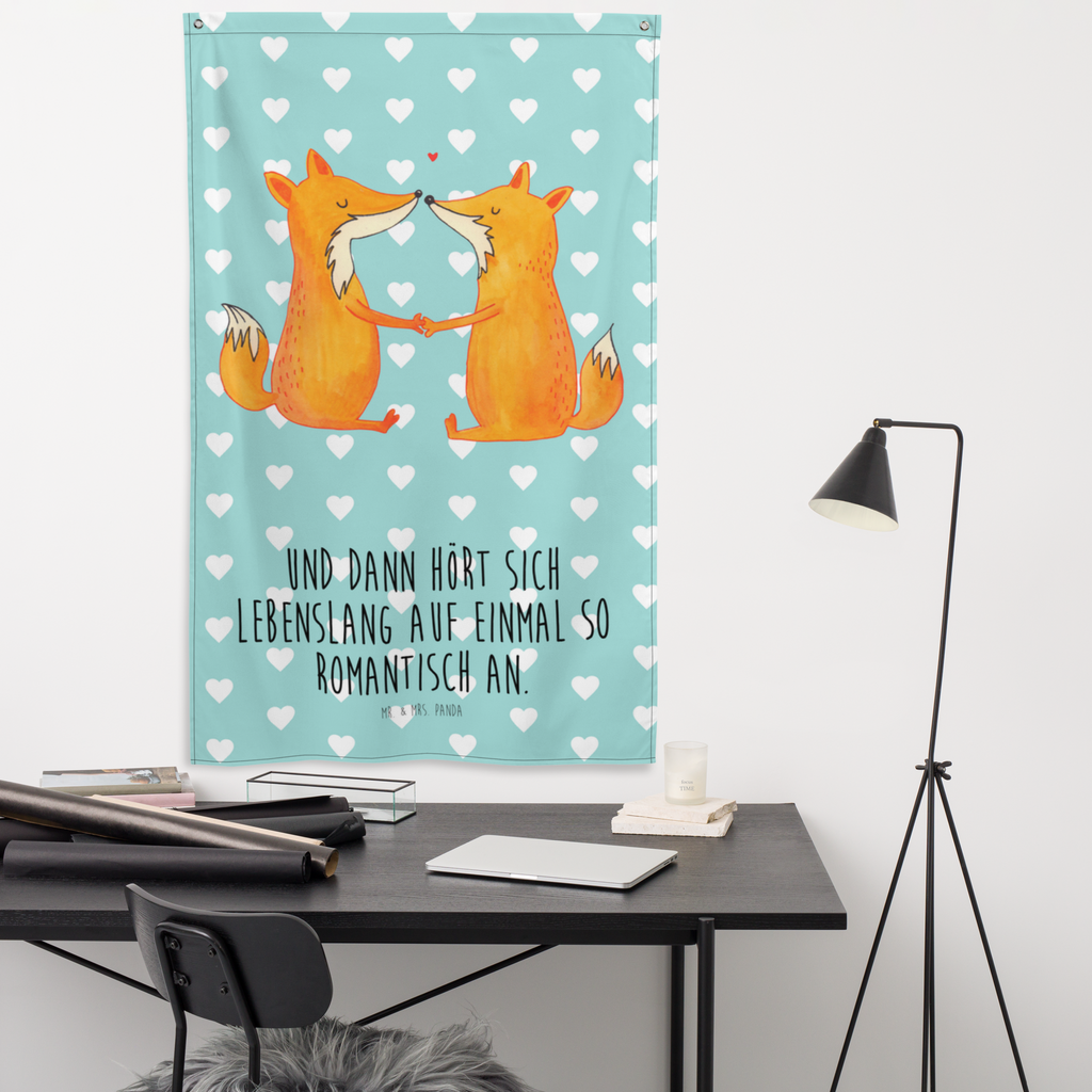 Wandbehang Füchse Liebe Fuchs, Füchse, Fox, Liebe, Liebespaar, Paar, Partner, Freundin, Freund, Ehe, Verlobte, Ehemann, Ehefrau, Liebesbeweis Wandbehang, Dekoration, Boho, Wandteppich, Wandtuch, Wanddeko, Tapisserie, Tapestry  Fuchs