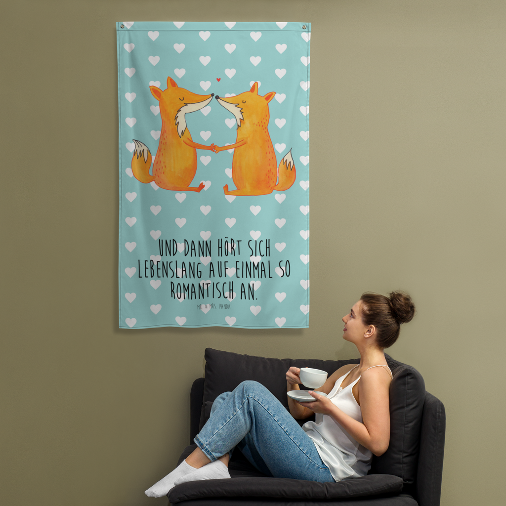 Wandbehang Füchse Liebe Fuchs, Füchse, Fox, Liebe, Liebespaar, Paar, Partner, Freundin, Freund, Ehe, Verlobte, Ehemann, Ehefrau, Liebesbeweis Wandbehang, Dekoration, Boho, Wandteppich, Wandtuch, Wanddeko, Tapisserie, Tapestry  Fuchs