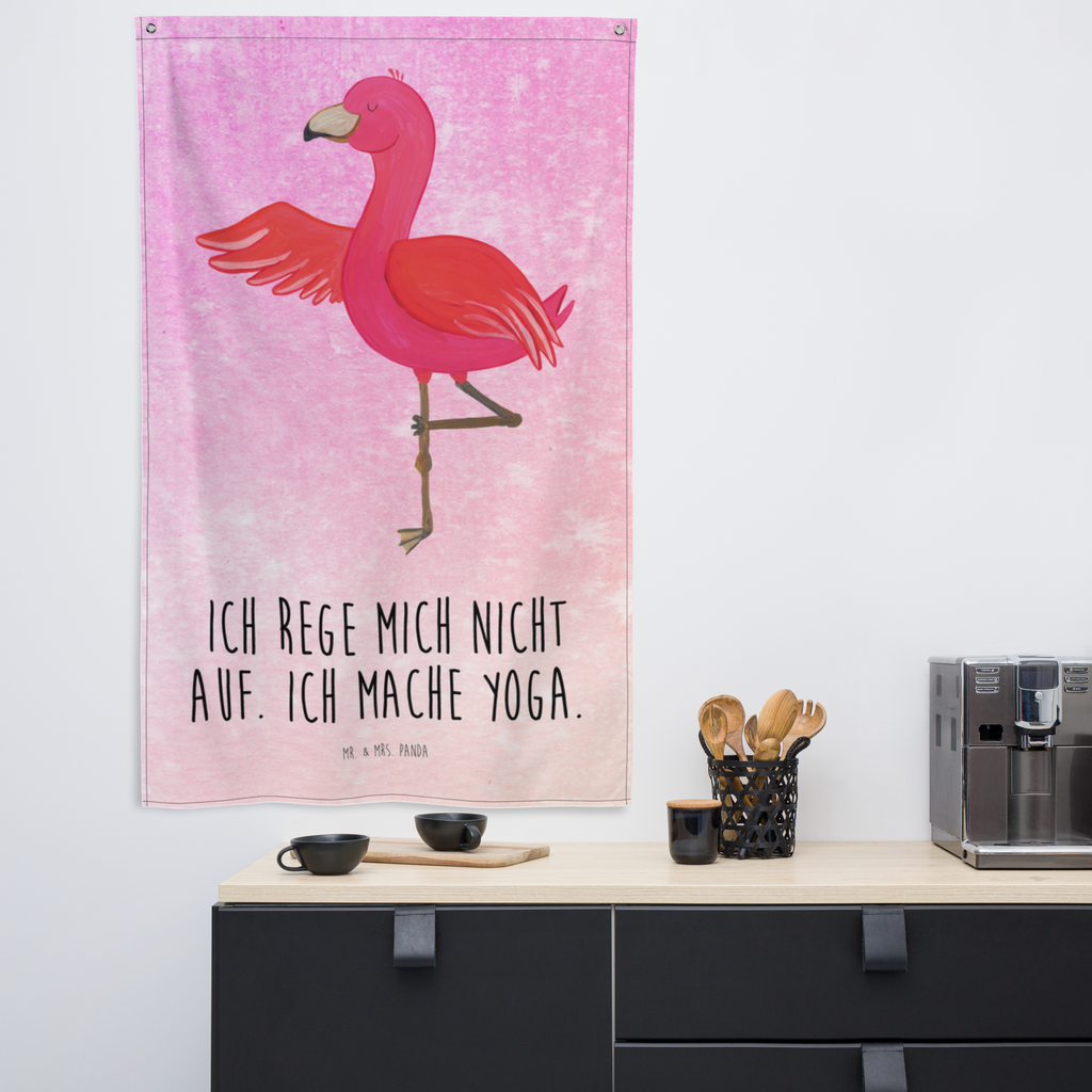 Wandteppich Flamingo Yoga Flamingo, Vogel, Yoga, Namaste, Achtsamkeit, Yoga-Übung, Entspannung, Ärger, Aufregen, Tiefenentspannung Wandbehang, Dekoration, Boho, Wandteppich, Wandtuch, Wanddeko, Tapisserie, Tapestry  Flamingo