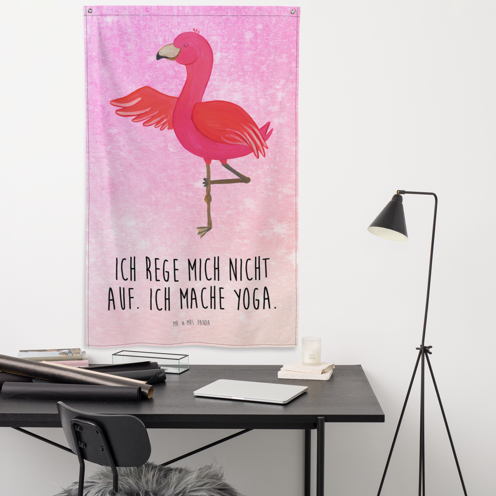 Wandteppich Flamingo Yoga Flamingo, Vogel, Yoga, Namaste, Achtsamkeit, Yoga-Übung, Entspannung, Ärger, Aufregen, Tiefenentspannung Wandbehang, Dekoration, Boho, Wandteppich, Wandtuch, Wanddeko, Tapisserie, Tapestry  Flamingo