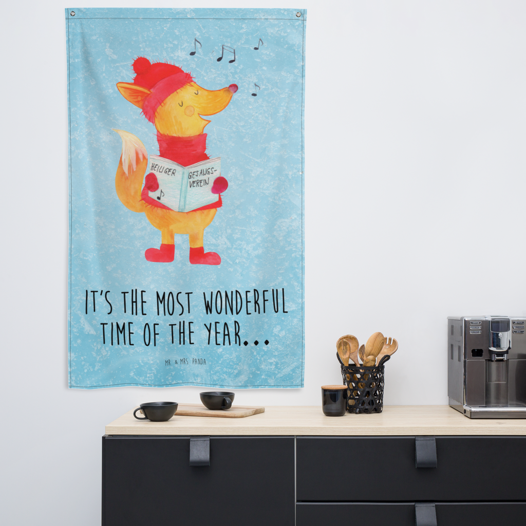 Wandbehang Fuchs Sänger Fuchs, Füchse, Weihnachten, Heiligabend, Winter, Sänger, Geschenk Sänger, Singen, Weihnachtslieder Wandbehang, Dekoration, Boho, Wandteppich, Wandtuch, Wanddeko, Tapisserie, Tapestry  Winter, Weihnachten, Weihnachtsdeko, Nikolaus, Advent, Heiligabend, Wintermotiv