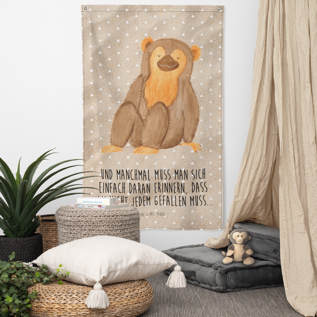 Wandteppich Affe Wandbehang, Dekoration, Boho, Wandteppich, Wandtuch, Wanddeko, Tapisserie, Tapestry, Wandbild, Textil-Kunst, Schmuck-Wandbehang, Wand Deko, Kinderzimmer, Kinderzimmer Wand, Kinderzimmer Deko, Kinderzimmer Wanddeko, Afrika, Wildtiere, Affe, Äffchen, Affen, Selbstliebe, Respekt, Motivation, Selbstachtung, Liebe, Selbstbewusstsein, Selfcare