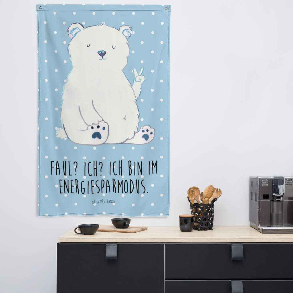 Wandteppich Eisbär Faul Wandbehang, Dekoration, Boho, Wandteppich, Wandtuch, Wanddeko, Tapisserie, Tapestry, Wandbild, Textil-Kunst, Schmuck-Wandbehang, Wand Deko, Kinderzimmer, Kinderzimmer Wand, Kinderzimmer Deko, Kinderzimmer Wanddeko, Bär, Teddy, Teddybär, Eisbär, Nordpol, Faul, Entspannen, Relaxen, Büro, Arbeit, Bürojob, Arbeitsplatz, Homeoffice