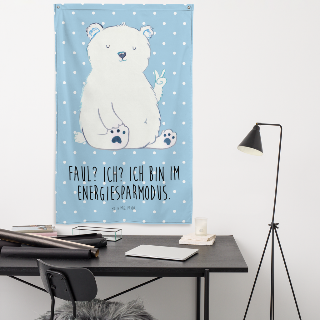 Wandteppich Eisbär Faul Wandbehang, Dekoration, Boho, Wandteppich, Wandtuch, Wanddeko, Tapisserie, Tapestry, Wandbild, Textil-Kunst, Schmuck-Wandbehang, Wand Deko, Kinderzimmer, Kinderzimmer Wand, Kinderzimmer Deko, Kinderzimmer Wanddeko, Bär, Teddy, Teddybär, Eisbär, Nordpol, Faul, Entspannen, Relaxen, Büro, Arbeit, Bürojob, Arbeitsplatz, Homeoffice
