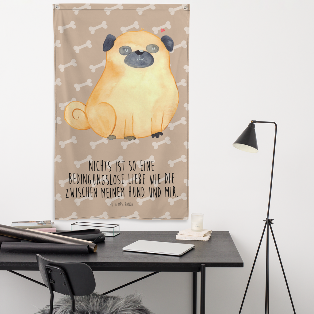 Wandteppich Mops Mops, Hund, Liebe, Hundeliebe,  Wandbehang, Dekoration, Boho, Wandteppich, Wandtuch, Wanddeko, Tapisserie, Tapestry  Hund, Hundemotiv, Haustier, Hunderasse, Tierliebhaber, Hundebesitzer, Sprüche