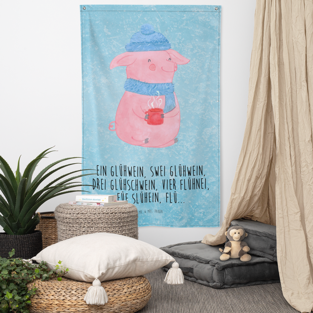 Wandteppich Lallelndes Glühschwein Glühwein, Betrunken, Weihnachtsmarkt, Spruch Wandbehang, Dekoration, Boho, Wandteppich, Wandtuch, Wanddeko, Tapisserie, Tapestry  Winter, Weihnachten, Weihnachtsdeko, Nikolaus, Advent, Heiligabend, Wintermotiv
