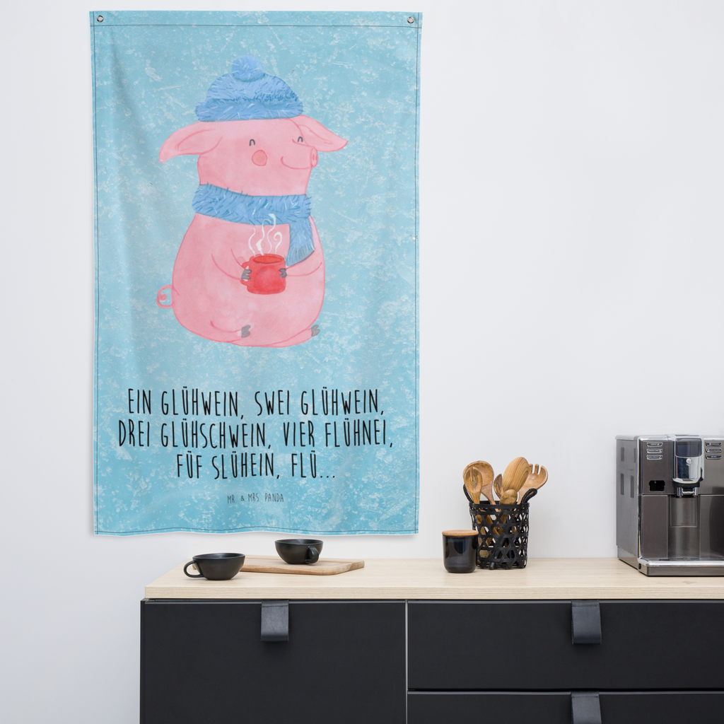 Wandteppich Lallelndes Glühschwein Glühwein, Betrunken, Weihnachtsmarkt, Spruch Wandbehang, Dekoration, Boho, Wandteppich, Wandtuch, Wanddeko, Tapisserie, Tapestry  Winter, Weihnachten, Weihnachtsdeko, Nikolaus, Advent, Heiligabend, Wintermotiv