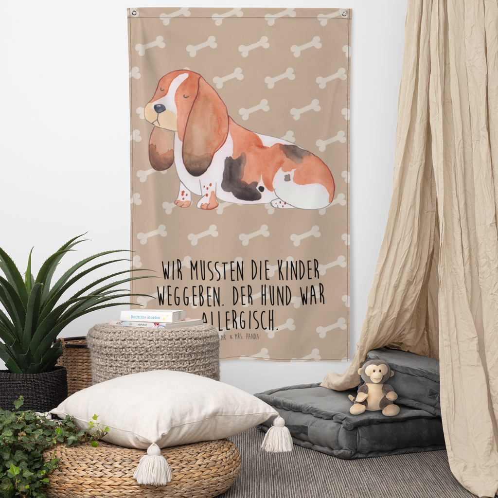 Wandteppich Hund Basset Hound Wandbehang, Dekoration, Boho, Wandteppich, Wandtuch, Wanddeko, Tapisserie, Tapestry, Wandbild, Textil-Kunst, Schmuck-Wandbehang, Wand Deko, Kinderzimmer, Kinderzimmer Wand, Kinderzimmer Deko, Kinderzimmer Wanddeko, Hund, Hundemotiv, Haustier, Hunderasse, Tierliebhaber, Hundebesitzer, Sprüche, Basset Hound, Basset, Hundeliebe, kinderlos