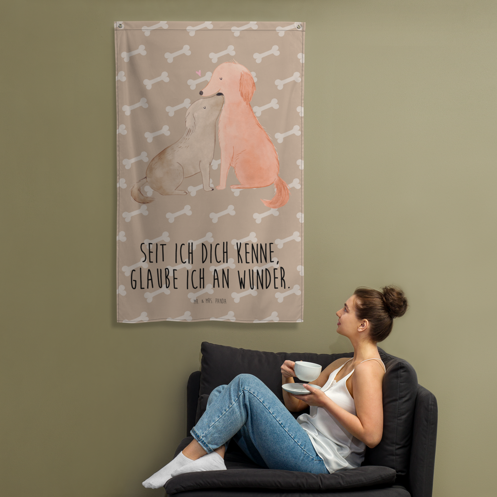 Wandteppich Hunde Liebe Liebe, Hund. Hunde, Kuss, Vertrauen, Kuscheln, Herz Wandbehang, Dekoration, Boho, Wandteppich, Wandtuch, Wanddeko, Tapisserie, Tapestry  Hund, Hundemotiv, Haustier, Hunderasse, Tierliebhaber, Hundebesitzer, Sprüche